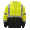 GSS Safety Class 3 Zipper Front Hooded Sweatshirt